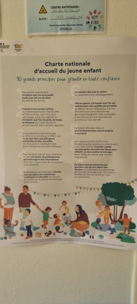 Affiche de la Charte nationale d'accueil du jeune enfant
