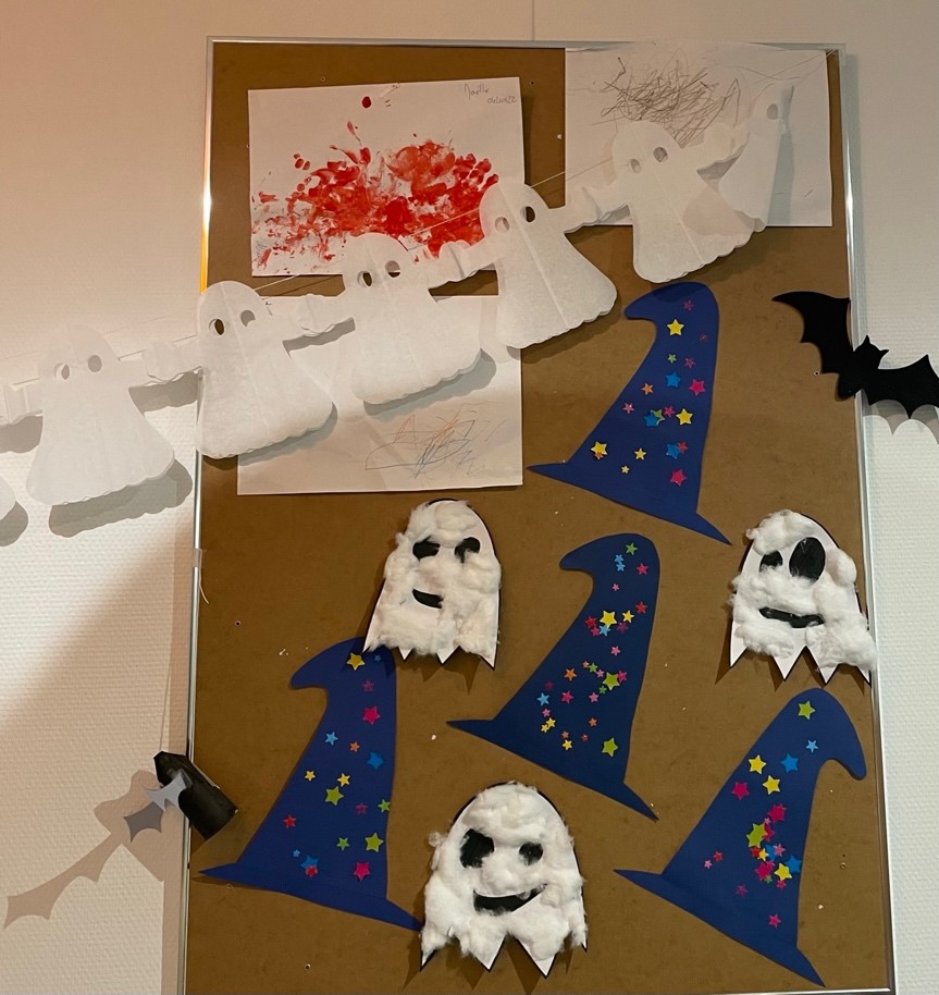Décorations d'Halloween réalisées par des enfants